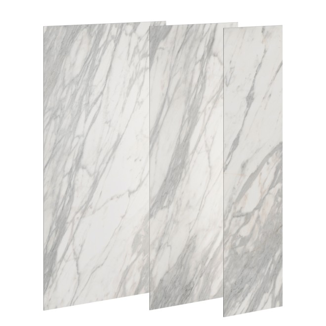 Wedi Top Wall Marble Weiß